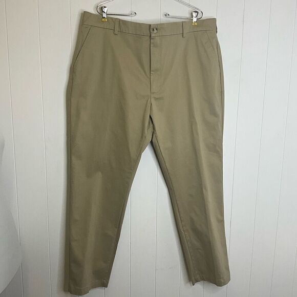 Care 301 Men’s 42 X 32 Tan Khaki Dress Pants Relaxed Fit Casual Stretch - Picture 6 of 15